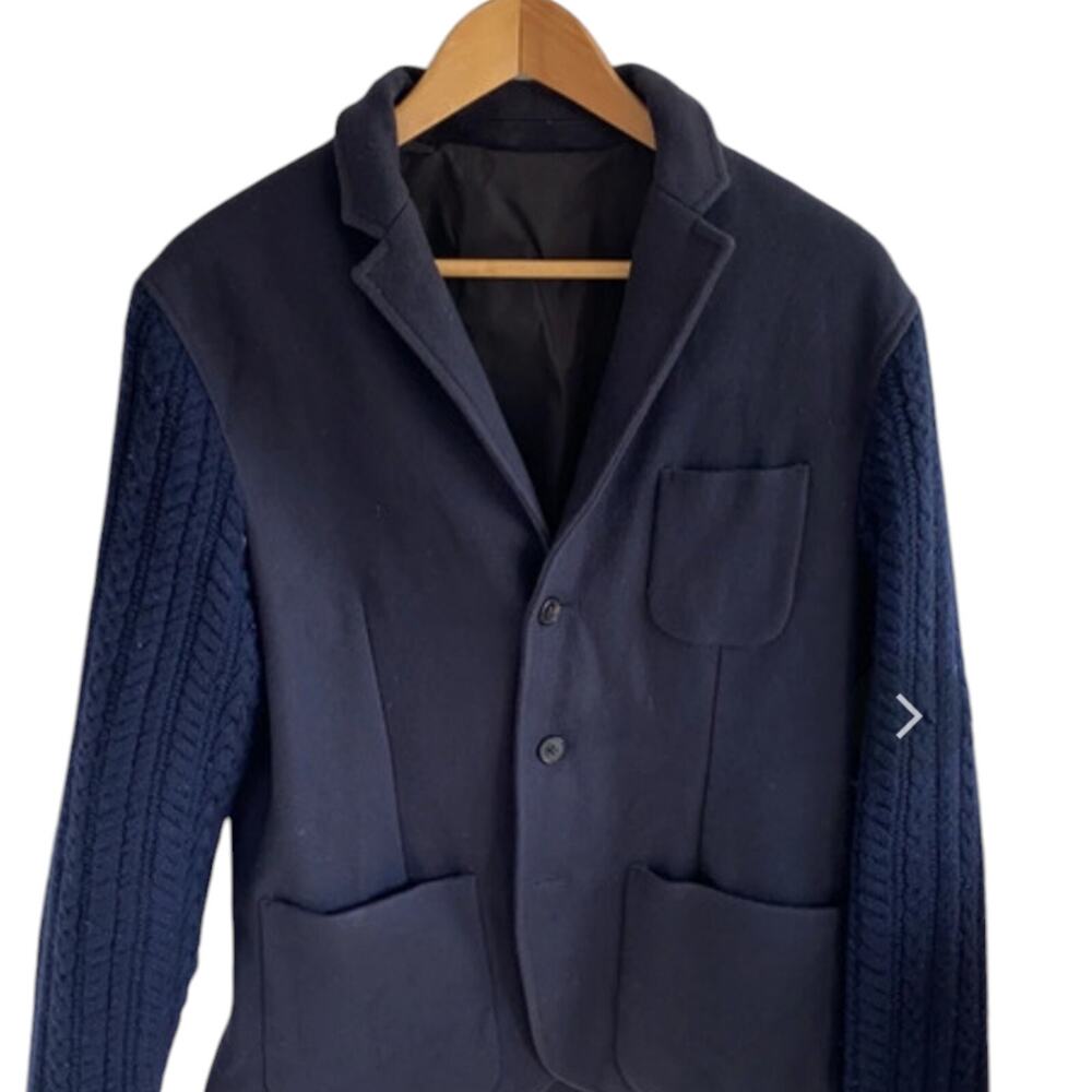 Altea Janet Jacket With Woolen Sleeves Dark Navy Men Size 50